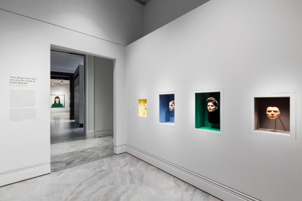 Installation view of Gillian Wearing at National Portrait Gallery, photographs