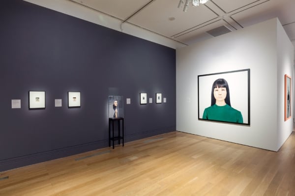 Installation view of Gillian Wearing at National Portrait Gallery, photographs