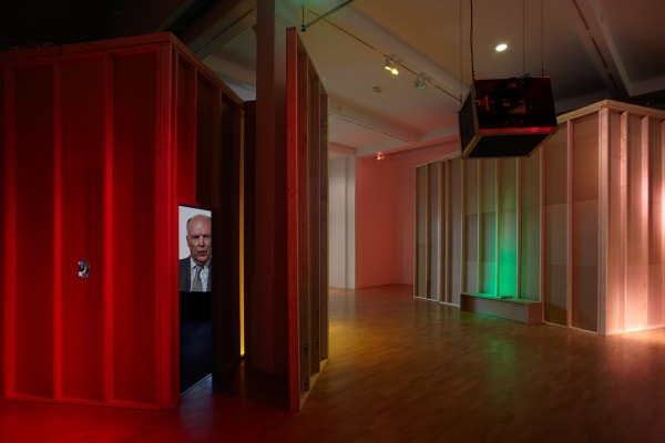 Installation view of Gillian Wearing at Whitechapel Gallery, London