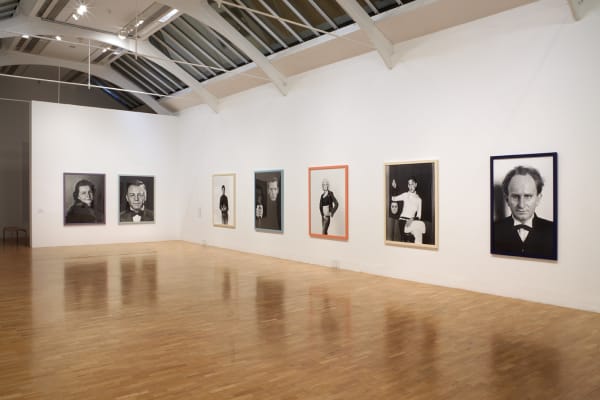 Installation view of Gillian Wearing at Whitechapel Gallery, London, me as artist series of photographs