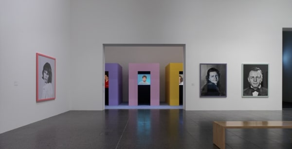 image of Gillian Wearing colorful video rooms, video still