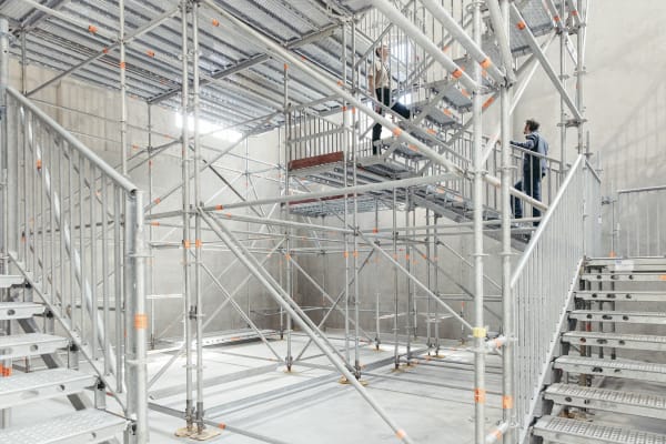 image of a metal staircase