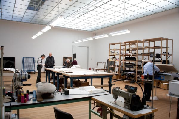 image of a tailor shop set up in museum