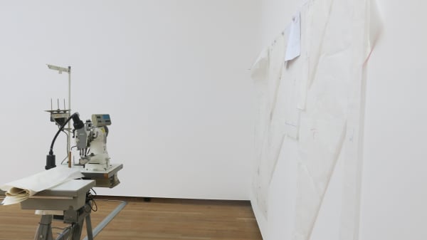 image of a tailor shop set up in museum