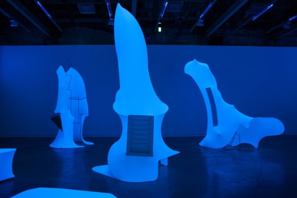 Image of Charles Long 'iceberg' sculptures