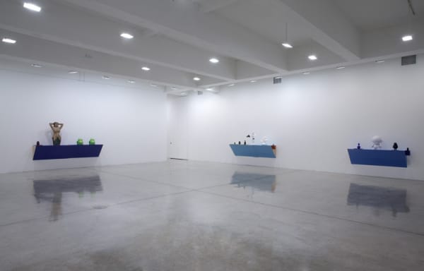 Haim Steinbach installation view of shelves