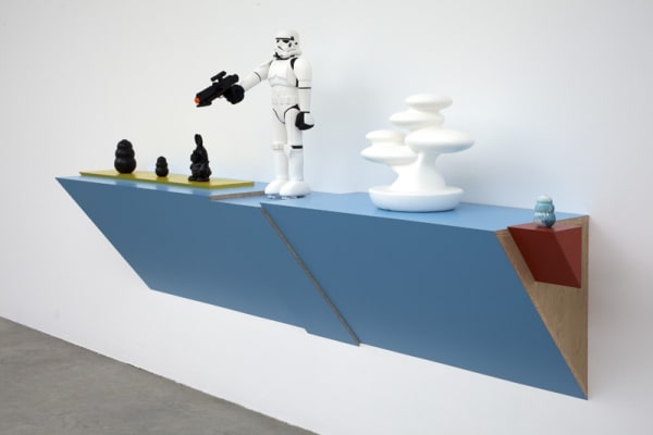 Haim Steinbach installation view of shelves