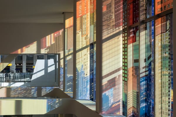 image of Sabine Hornig transparent window coverings at la guardia