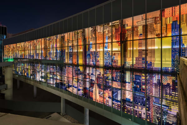 image of Sabine Hornig transparent window coverings at la guardia