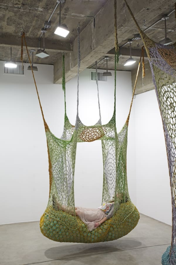 Ernesto Neto hanging hammock