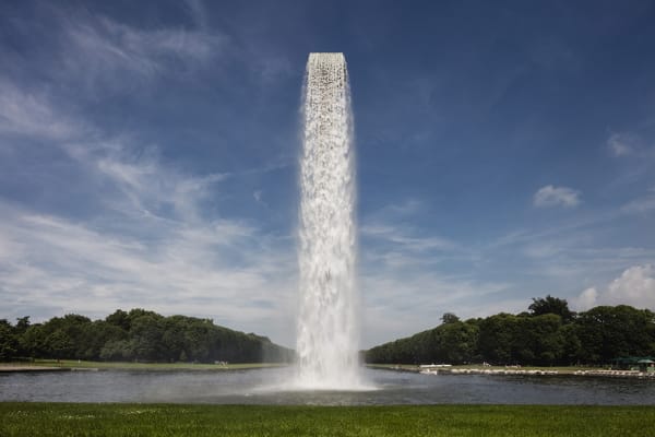 image of man-made waterfall
