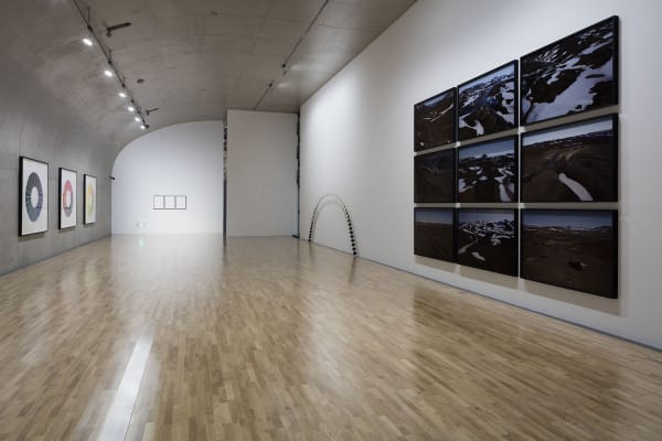image of installation of watercolors