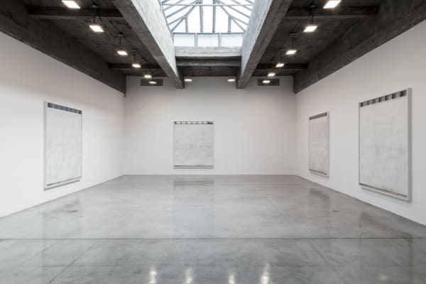 Uta barth installation view of wall series