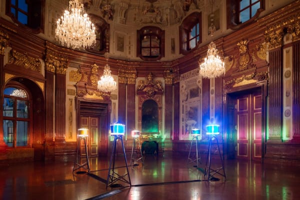image of light sculptures