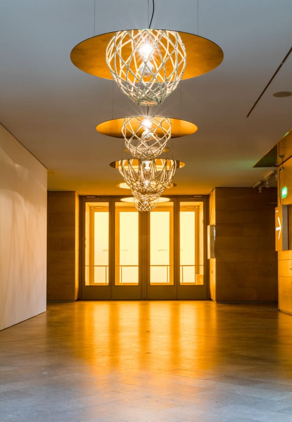 image of sculptures on ceiling with mirrors