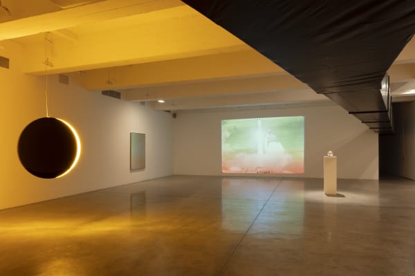 Installation image of Living in a Lightbulb.