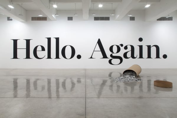 Installation view of Between The Lines.