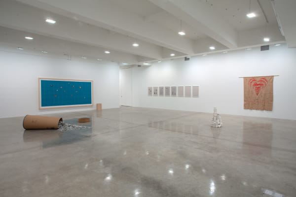 Installation view of Between The Lines.