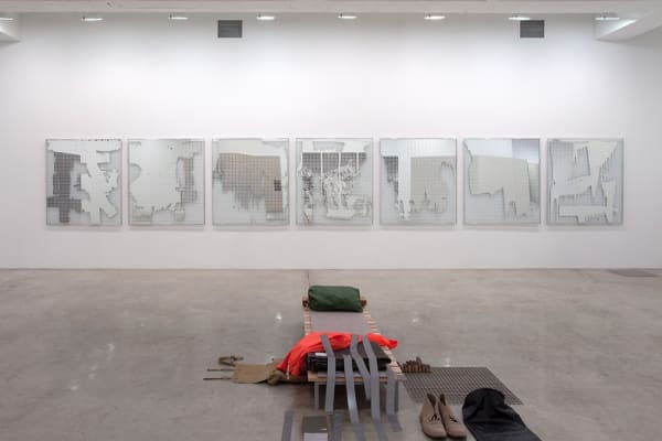 Installation images of Michael Wilkinson's exhibition.