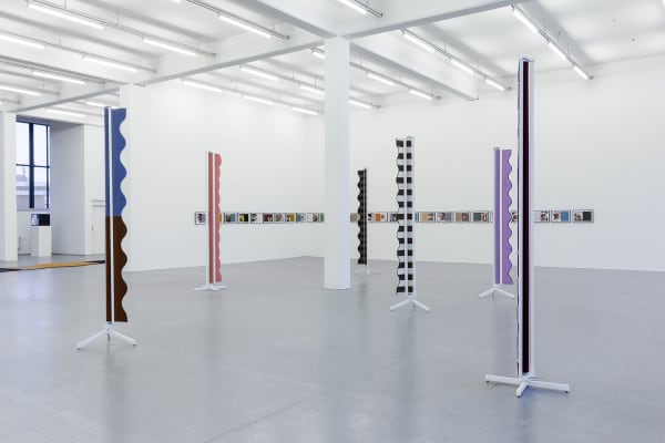 image of tall awning sculptures