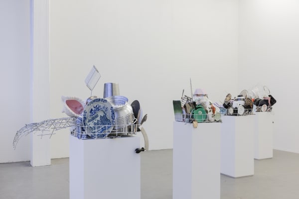 image of dishwash rack sculptures