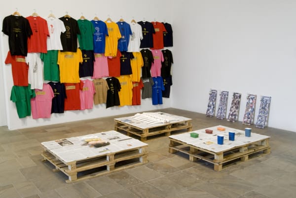 image of clothing on the wall