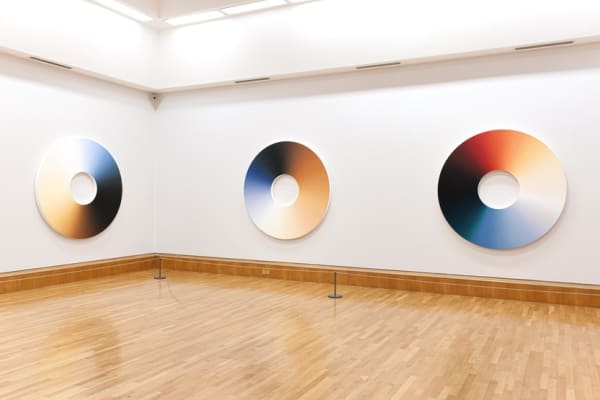 image of circular color experiment paintings by Olafur Eliasson
