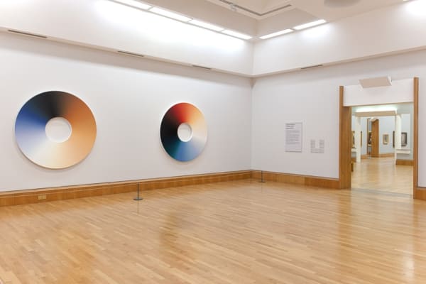 image of circular color experiment paintings by Olafur Eliasson