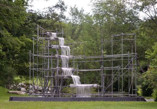 image of man made waterfall