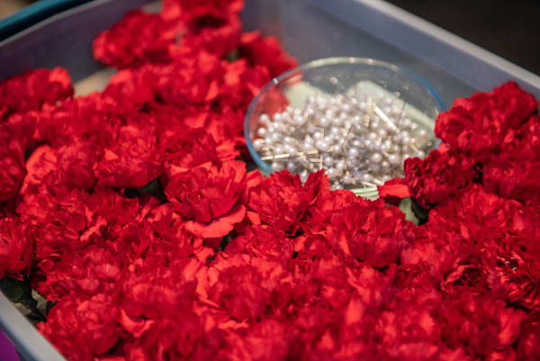 image of flowers and pins
