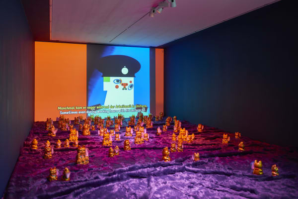 Image of Wong Ping video at Kunsthalle Basel