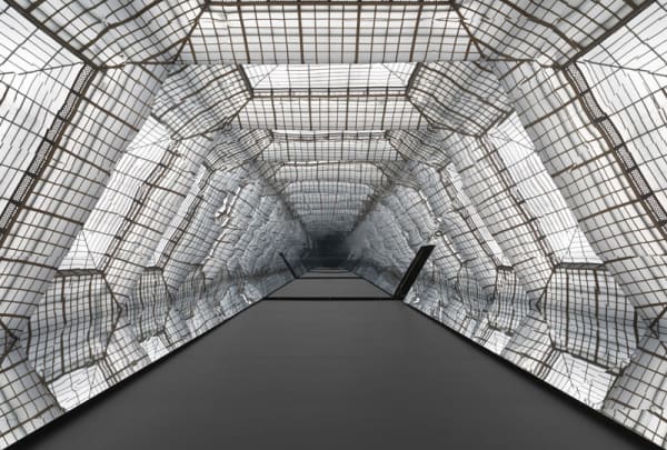 image of mirrored hallway