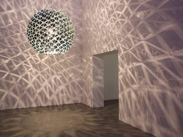image of sculptural light with shadows