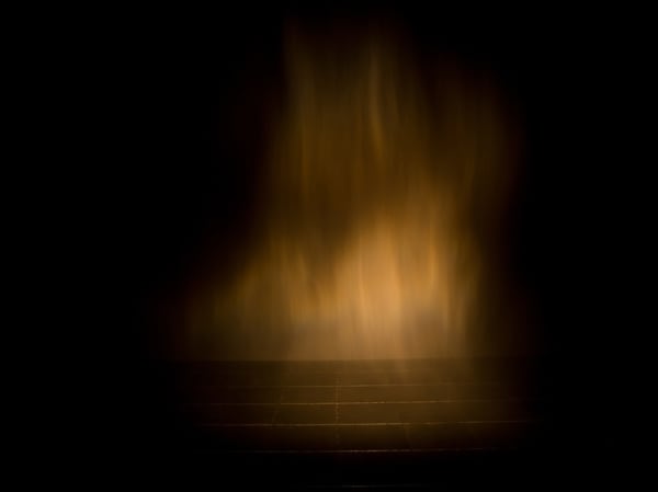 image of water and light installation