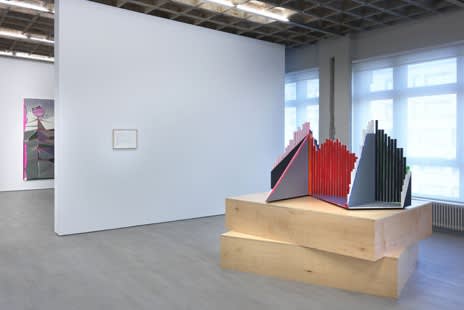image of abstract paintings and sculptures