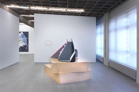 image of abstract paintings and sculptures