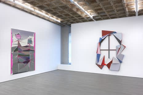 image of abstract paintings and sculptures