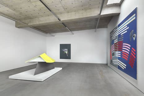image of abstract paintings and sculptures