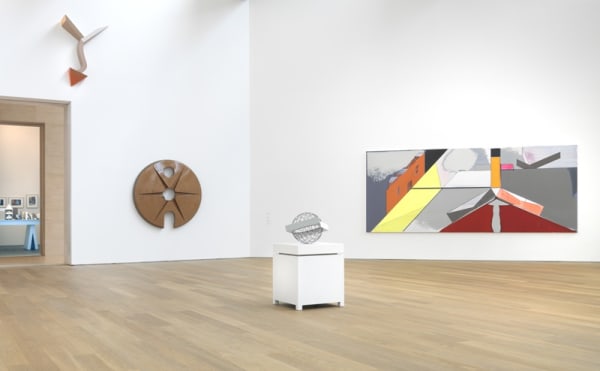 image of abstract paintings and sculptures at MUDAM