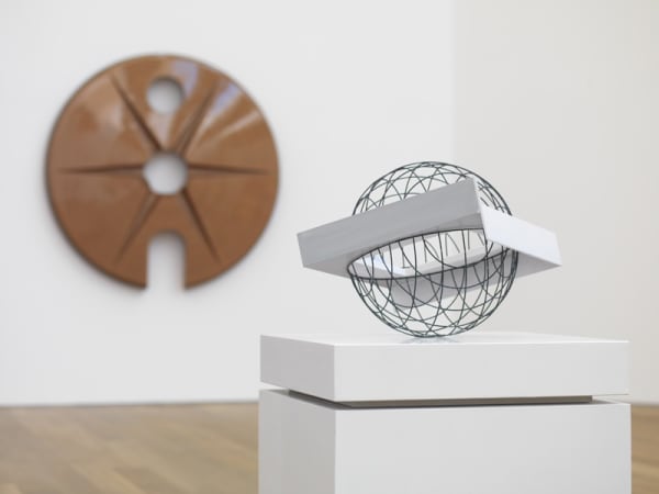 image of abstract paintings and sculptures at MUDAM