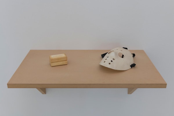 image of Haim Steinbach installation view at Bolzano, shelf