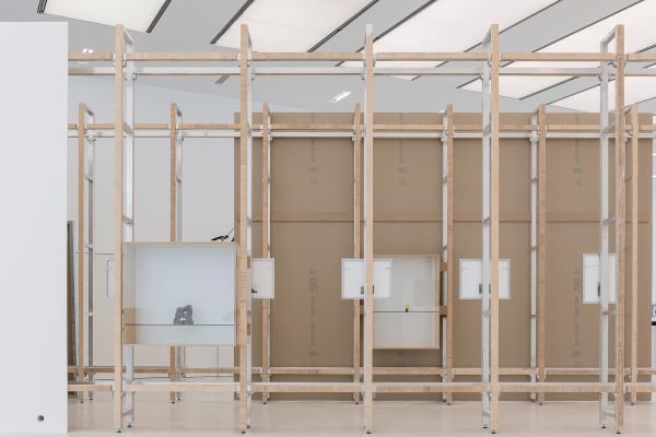 image of Haim Steinbach installation view at Bolzano