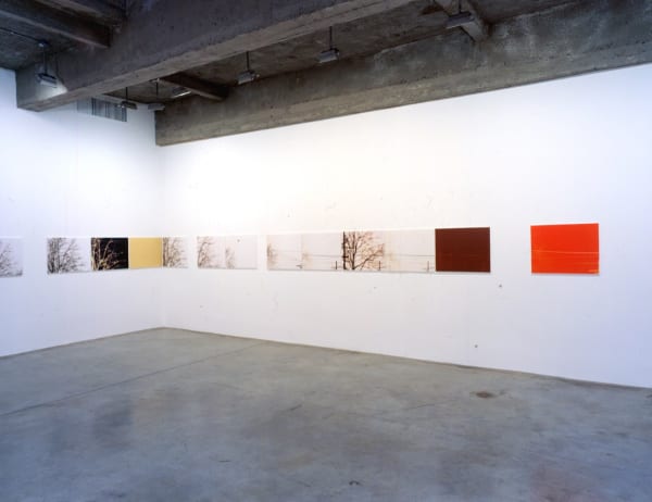 Uta Barth, white blind installation view