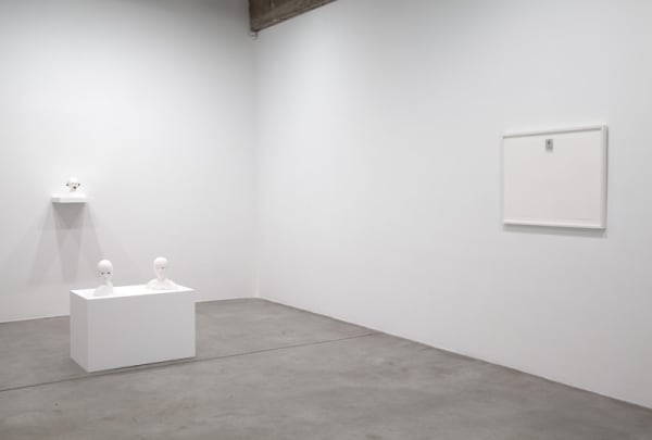 image of Peggy Preheim installation of drawings and one sculpture