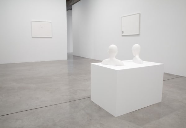 image of Peggy Preheim installation of drawings and one sculpture