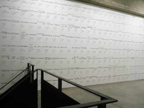 Installation view of Strange Travelers.