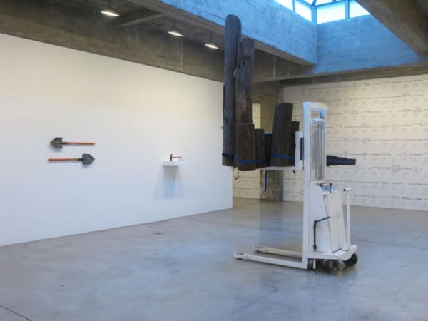 Installation view of Strange Travelers.