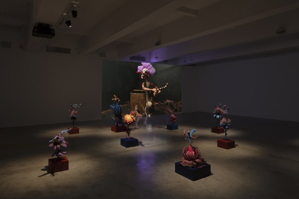 Djurberg and Berg sculptures and video install