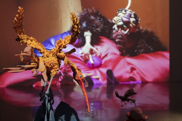 Djurberg and Berg sculptures and video install