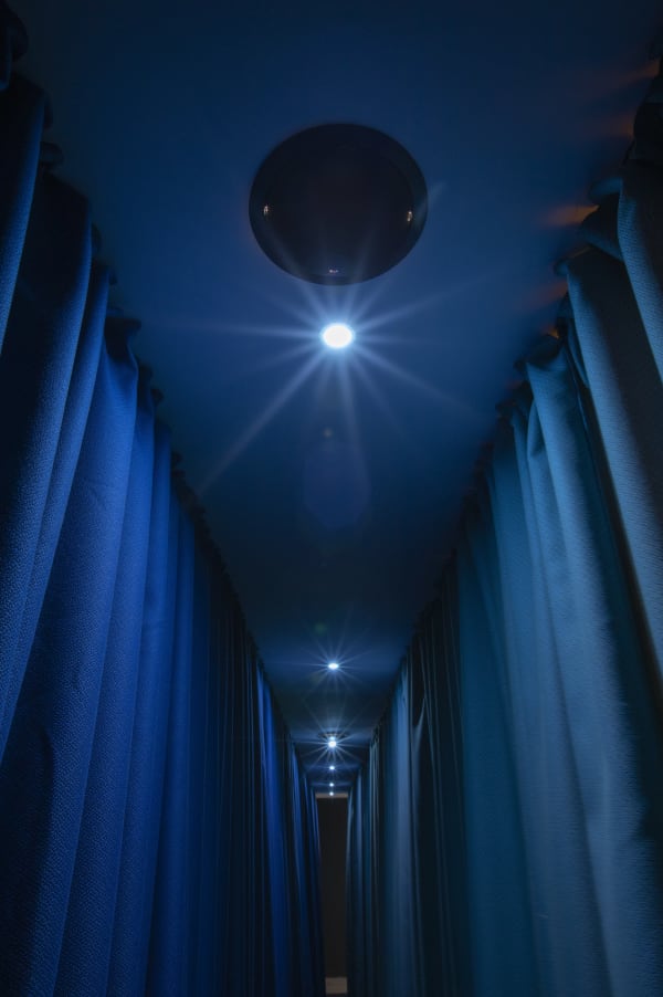 image of curtain installation